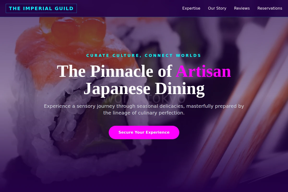 Artisan Japanese Food